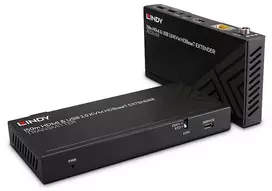 AV Priedas - LINDY Cat.6 HDMI 4K60 USB 2.0 IR HDBaseT KVM Priedas 150 m