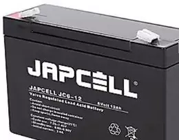 Japcell AGM akumuliatorius 6V - JC6-12, 12.0Ah 4.8 mm kontaktai švino akumuliatorius
