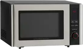 ScanDomestic MIG 27 SS, Stalviršis, Mikrobangų krosnelė su griliu, 23 l, 800 W, Mygtukai, Rotacinis, Juoda, Sidabras