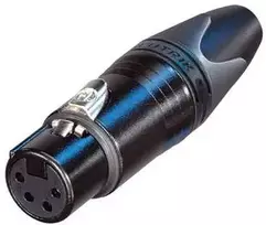 Neutrik NC4FXX-B, XLR, juodas, IP40, 1.5 mm², 1500 V, 3 mO