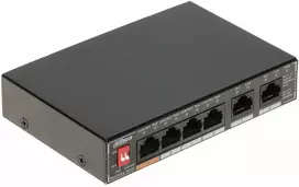 Šakotuvas SWITCH POE SG1006P 4 PRIEVADŲ DAHUA