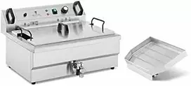 Gruzdintuvė Royal Catering Spurgų keptuvė žuviai ir traškučiams su nusausintuvu 3000 W 16 l 230 V