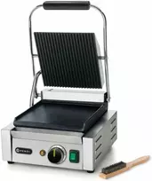 Kontaktinės grotelės su grioveliais viršuje, lygus dugnas, 1800W - Hendi 263600