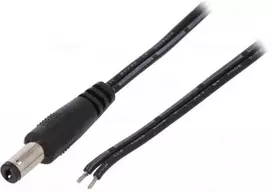 Conexpro DC power connector with cable, male, 25cm