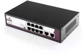 Šakotuvas Spacetronik SWITCH 10-portowy 100Mbps POE 120W SP-SF1010P