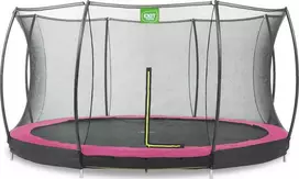 Įkasamas batutas su tinklu Exit Silhouette 427cm - Rožinins