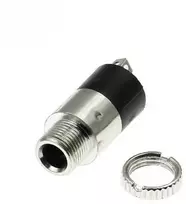 Oem 3.5 mm ausinių lizdas, prisukamas, sidabrinis PJ-392