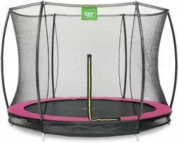 Įkasamas batutas su tinklu Exit Silhouette 244cm - Rožinis