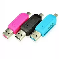 Oem OTG USB adapteris – MicroUSB – SD/T-Flash kortelių skaitytuvas – OTG kortelių skaitytuvas