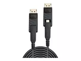 Lindy Laido - Pluošto Optikos Hibridinis Mini DisplayPort 1.4 10m 7680x4320@60Hz Atsparūs Jungtys