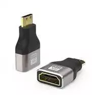 PREMIUMCORD Adapteris 8K HDMI Typ A - mini HDMI Typ C, kovová, pozlacená