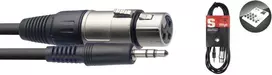 Stagg 3,5 mm miniJack TRS kabelis - XLR/f 3m