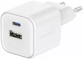 Swissten kelioninis įkroviklis GaN USB-C 20W PD / USB-A 18W QC