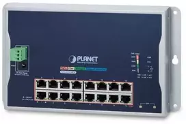 Šakotuvas Switch Planet PLANET WGS-4215-16P2S jungiama ir tinklo jungtys Valdomas L2 Gigabit Ethernet (10/100/1000) PoE palaikymas Juodas