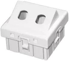 Dvigubas adapteris 2xST 45x45 kampinis ALANTEC