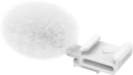 SmallRig 4734 Cold Shoe Adapteris with Furry Windscreen for Sony ZV series cameras (baltas)