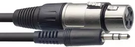 Audio kabelis XLR/mini jack (f/m) Stagg SAC1MPSBXF, 1 m