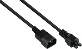 GoodConnections Maitinimo kabelis Alcasa Alcasa P1405-S050 maitinimo kabelis juodas 5m C14 panelis C5 panelis