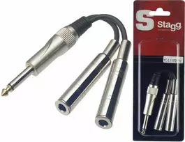Audio adapteris Jack-2xJack Stagg YC-0,1/1P2PFH