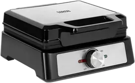 Kruger & Matz TEESA vaflinė, 2 vafliai, 1600W, inox, galios reguliavimas