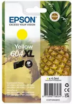 Tusz Epson Epson 604XL vienkartinė pakuotė – 4 ml – XL – geltona – originali – lizdinė pakuotė su RF / akustiniu pavojaus signalu – rašalo kasetė – skirta „Expression Home XP-2200“, „2205“, „3200“, „3205“, „4200“, „4205“, „WorkForce WF-2910“, „2930“, „2935“, „2950“