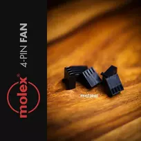 MDPC-X 4-Pin Fan Connector by Molex - juodas