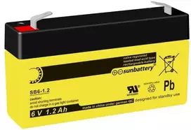 SSB SUN SB 1.2-6 6V 1.2Ah AGM Akumuliatorius nereikalaujantis priežiūros