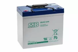 Super Benek SSB AGM SBL66-12HR 12V 55Ah M6 maitinimo akumuliatorius