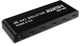 Šakotuvas Spacetronik HDMI skirstytuvas 1x4 SPH-RS104_V20 60 Hz 4K HDR