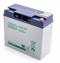 Solarix SSB AGM SBL22-12HR 12V 22Ah M5 maitinimo akumuliatorius