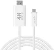 4Smarts USB-C į HDMI laidas 2m baltas (baltas)