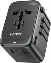 Unitek kelioninis adapteris EU/US/UK/AUS PD 65 W