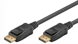 Goobay 5m DisplayPort 1.4 jungties kabelis [3D, 8K (4320p), paauksuoti kontaktai, su užraktu]