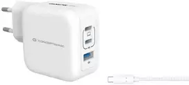 Carruzzo Conceptronic ALTHEA17W mobiliojo įrenginio kroviklis Universalus Balta AC Spartusis įkrovimas Vidaus