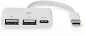 Nedis USB šakotuvas 1 x USB-C™ 1 x USB-C™ – 2 x USB 2.0 A, 3 prievadų prievadas (-ai), maitinamas per USB