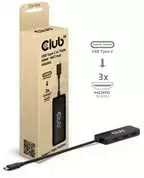 Club 3D Club3D MST-Hub USB 3.2 Typ C > 3x HDMI 4K60Hz St/Bu mažmeninė prekyba