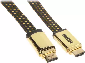 HDMI kabelis - HDMI 5m auksas (HDMI-5.0- MFL)