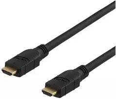 DELTACO Prime HDMI-3100 - HDMI su Ethernet kabeliu - HDMI (kištukas) į HDMI (kištukas) - 10 m - juodas - 4K palaikymas, aktyvus