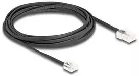 Delock DeLOCK 88037 kabelis telefoniczny 3 m Juodas