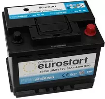 EUROSTART POWER PLUS (SMF) 55559 55Ah akumuliatorius