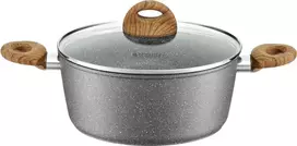 ZAKAZ SPRZEDAŻY Puodas Mastic su powłoką Qualum Basic Stone Edition 20 cm AMBITION