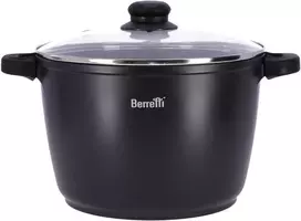 Berretti Ketaus Puodas 24x16.5cm su Stiklo Dangčiu