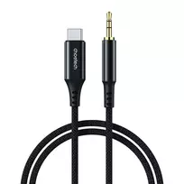 Choetech AUX006 USB-C / mini jack 3.5mm cable 1 m – juodas
