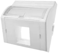 Adapteris 45x45 1xRJ45 (išgaubtas kampinis) ALANTEC