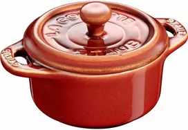 STAUB GIFT GIVING Mini cocotte apvalus 200 ml, kaštoninis