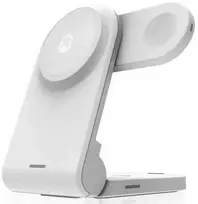 STM ChargeTree MAG - 3-in-1 mobile belaidis įkroviklis su MagSafe baltos spalvos