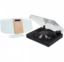 Stereo grotuvas / skaitmeninė mini sistema su patefonu THOMSON TT350 ir MIC401