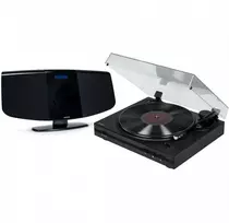 Stereo grotuvas / skaitmeninė mini sistema su patefonu THOMSON TT350 ir MIC400