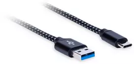 USB-C (M) – USB 3.0 A (M) laidas, ilgis: 1,8 m AQ Premium