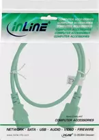 InLine® Maitinimo kabelio ilgintuvas, C13 iki C14, žalias, 2m